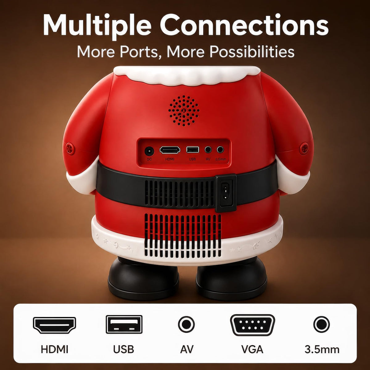 Mini Portable Santa Clause Projector