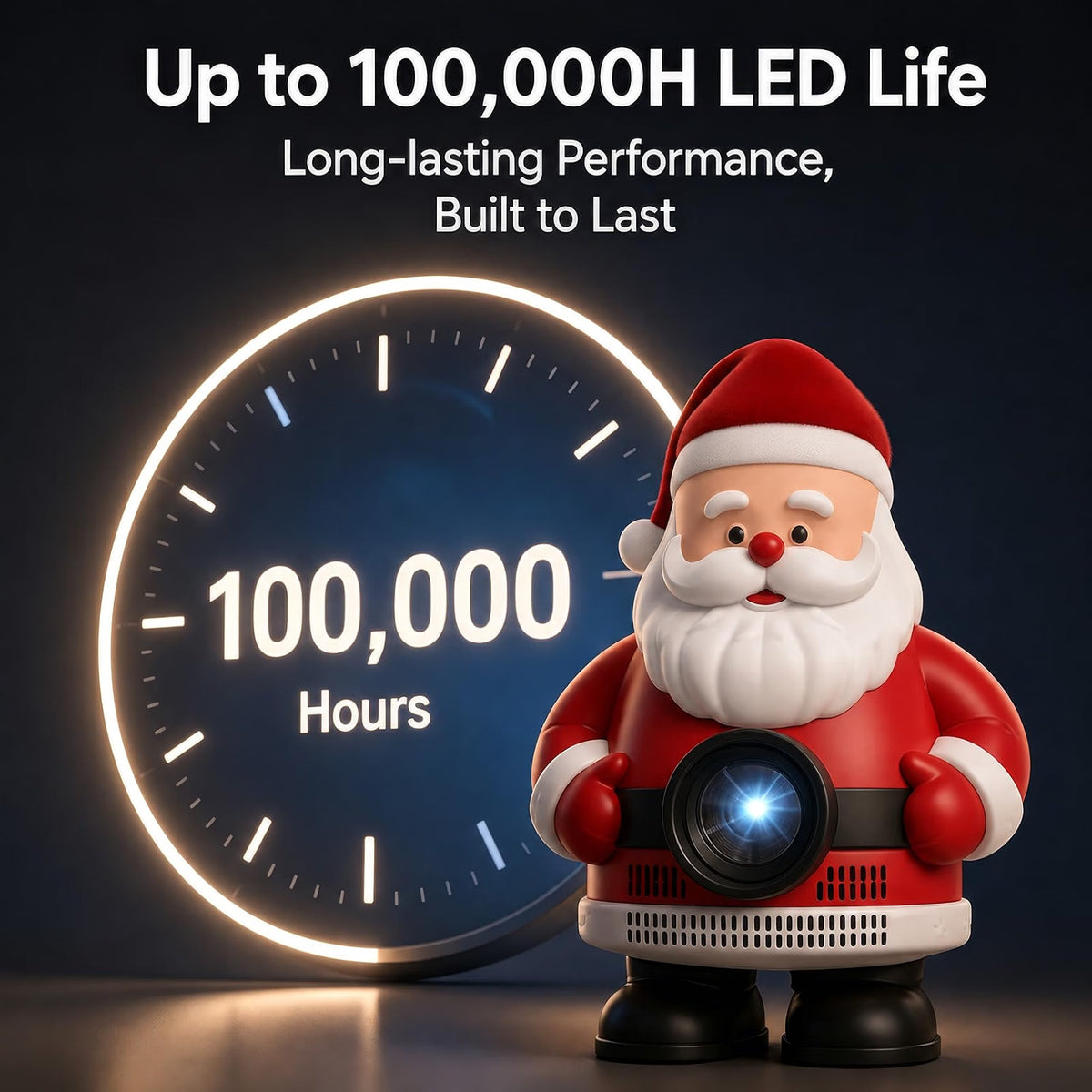 Mini Portable Santa Clause Projector